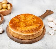 Пирог с картофелем и грибами постный