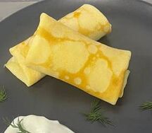 Блинчики с ветчиной и сыром