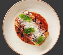 Лазанья с базиликом фри