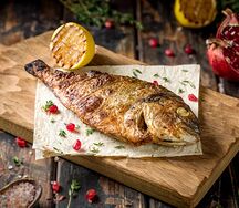 Дорадо на мангале