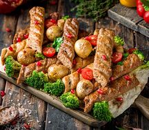 Ассорти люля с овощами