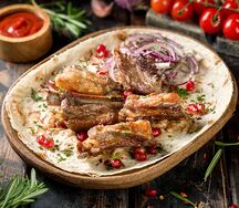 Шашлык из бараньих семечек