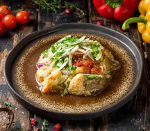 Салат из печенных овощей