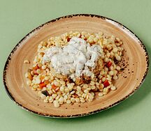 Птитим с курочкой и овощами