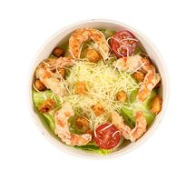 Салат Цезарь с креветками