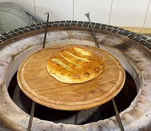 Пирог осетинский с сыром и зеленью