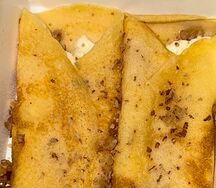 Блинчики тыквенные со сливочной начинкой