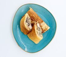 Блинчики с курицей и грибами