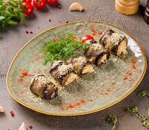 Рулетики из баклажанов