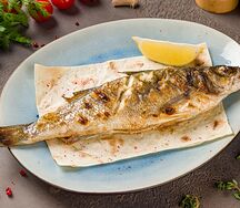 Сибас на углях