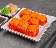 Запечённый с креветками