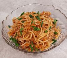 Макароны Болоньезе