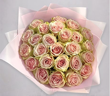 Букет из 21 розы Нежно-розовый