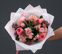 Букет цветов Сладкая пудра