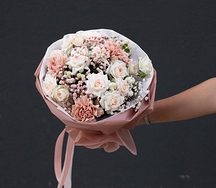 Букет цветов Пудровое облако