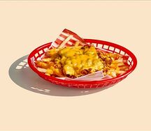 Animal fries Sloppy Joe