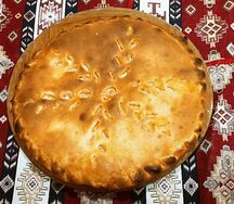 Пирог с сёмгой и сыром