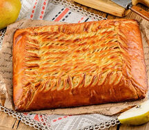 Пирог постный с грушей