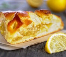 Пирог постный с лимоном