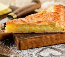 Пирог постный со шпинатом и картофелем