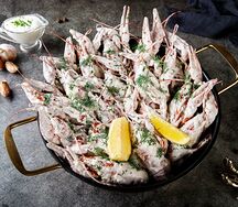 Раки M жареные в сметане Средние