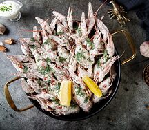 Раки Xl жареные в сметане Сверхкрупные