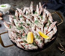 Раки L жареные в сметане Крупные