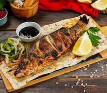 Форель на углях