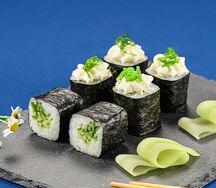 Мини ролл с огурцом