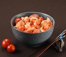 Острый удон с креветками