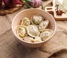 Пельмени с курицей и свининой