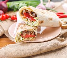 Шаурма со свининой в лаваше