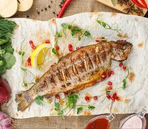 Форель на углях