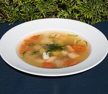 Донская уха из судака и лосося