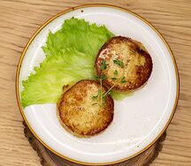 Котлета из трески со сметаной