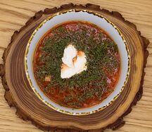 Борщ украинский с курицей