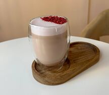 Малиновый латте