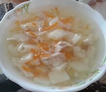 Суп куриный по-домашнему с лапшой