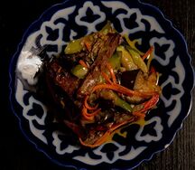 Баклажан с мясом