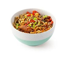 Лапша Удон с курицей терияки