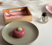 Мусс фисташка-малина