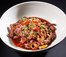 Говядина терияки с овощами