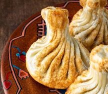 Хинкали жареные с говядиной