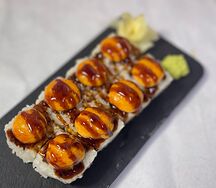 Запеченные роллы с креветкой