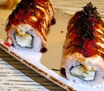 Запечённый ролл с лососем New