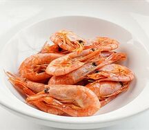Северные креветки жареные