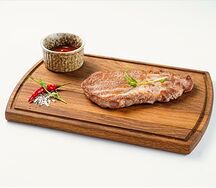 Стейк из свиной шеи с соусом барбекю