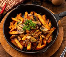 Картофель по-домашнему с грибами