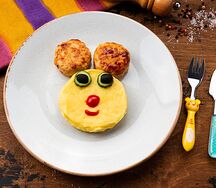 Котлета из индейки с пюре детское меню