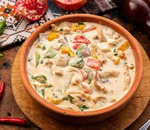 Рагу из курицы в сливочном соусе